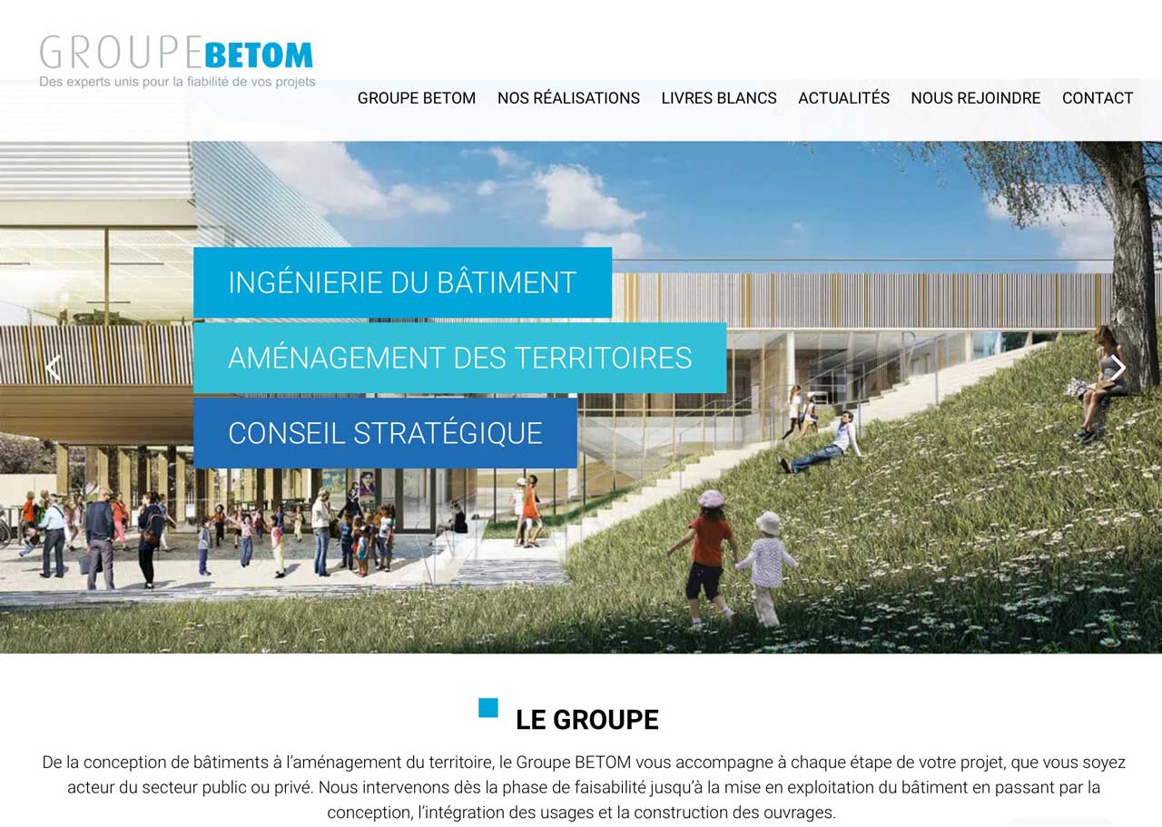 Site internet groupe-betom.fr