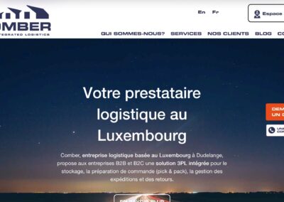 Création du site web comber-logistics.com